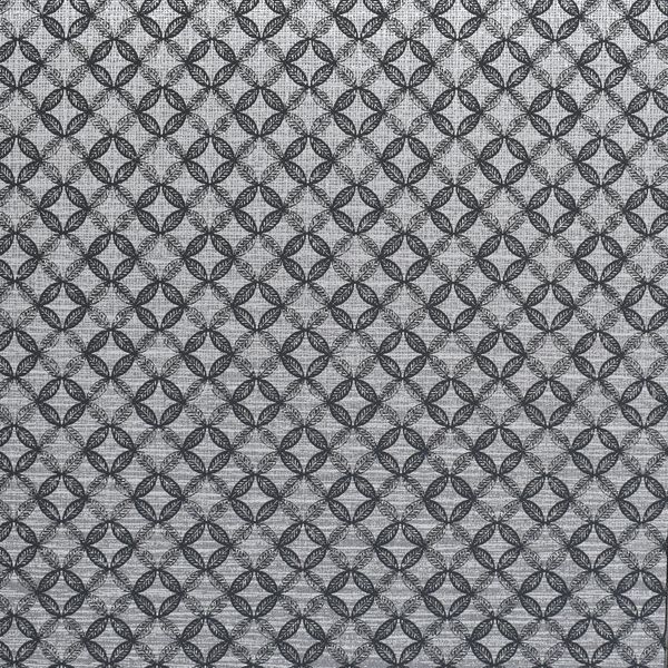 PAPEL TAPIZ EDWINA 0.52X10 MTS NEGRO/PLATA