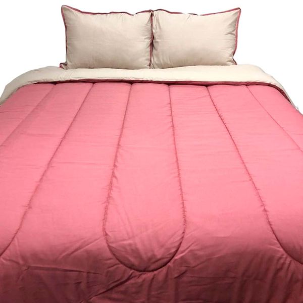 ALONDRA EDREDON BICOLOR POLIALG 150H QUEEN BEIGE/ROSADO (152302)