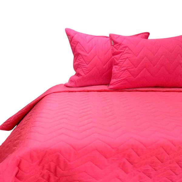 FREE HOME QUILT C/FDA 100%ALG 132H QUEEN FUCSIA (149956)