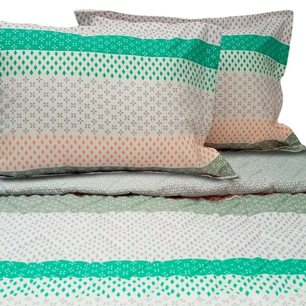 FREE HOME QUILT ELIAN 100%ALG 132H 1.5 PLZ C/FUNDA SHAM (152164)