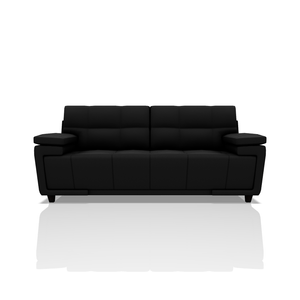 SOFA ANTONIO ULTRA CUERO 3C NEGRO 02