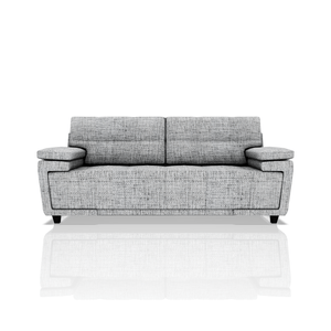 SOFA ANTONIO TELA ALPHA 3C GRIS PLATA