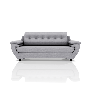 SOFA EMILIO TELA COUGAR 3C GRIS PLATA