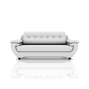 SOFA EMILIO ULTRA CUERO 3C BLANCO 01