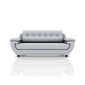 SOFA EMILIO ULTRA CUERO 3C SILVER 32