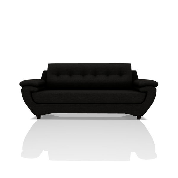 SOFA EMILIO TELA DENVER 3C NEGRO