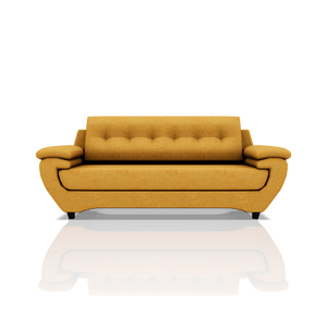 SOFA EMILIO TELA MICROFIBRA ITALY 3C AMARILLO