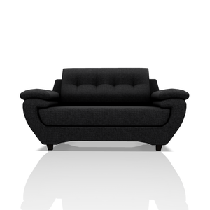 SOFA EMILIO TELA ALPHA 2C NEGRO