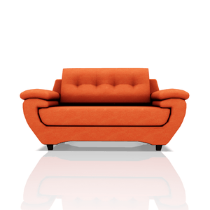 SOFA EMILIO TELA MICROFIBRA ITALY 2C NARANJA