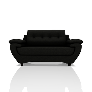 SOFA EMILIO TELA MICROFIBRA ITALY 2C NEGRO