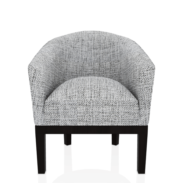 BUTACA ADELIA TELA ALPHA GRIS PLATA