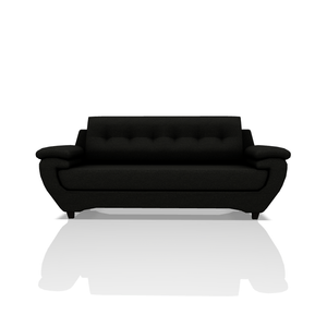 SOFA EMILIO TELA MICROFIBRA ITALY 3C NEGRO