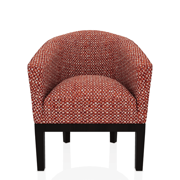 BUTACA ADELIA TELA LENA ROJIZO