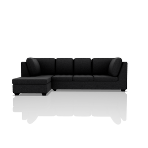 SOFA TADEO TELA ALPHA SECCIONAL NEGRO