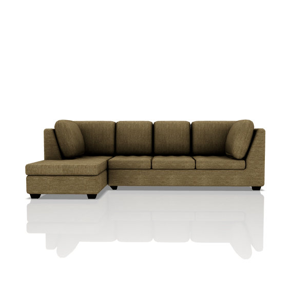 SOFA TADEO TELA DENVER SECCIONAL CAOBA
