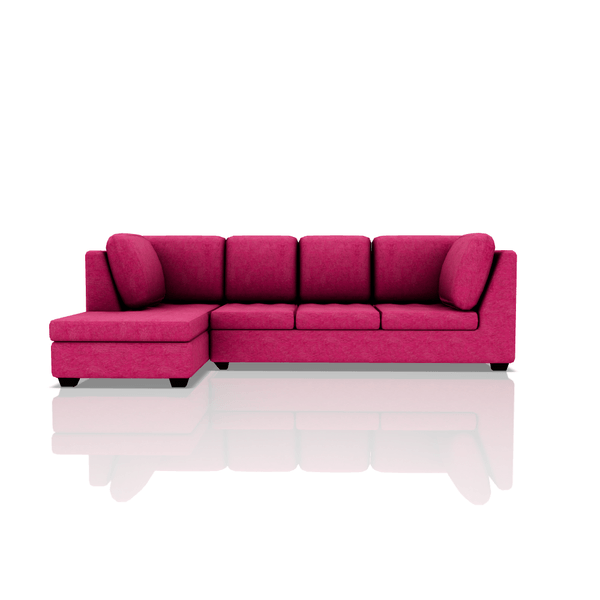 SOFA TADEO TELA MICROFIBRA ITALY SECCIONAL FUCSIA