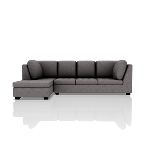 SOFA TADEO TELA MICROFIBRA ITALY SECCIONAL GRIS