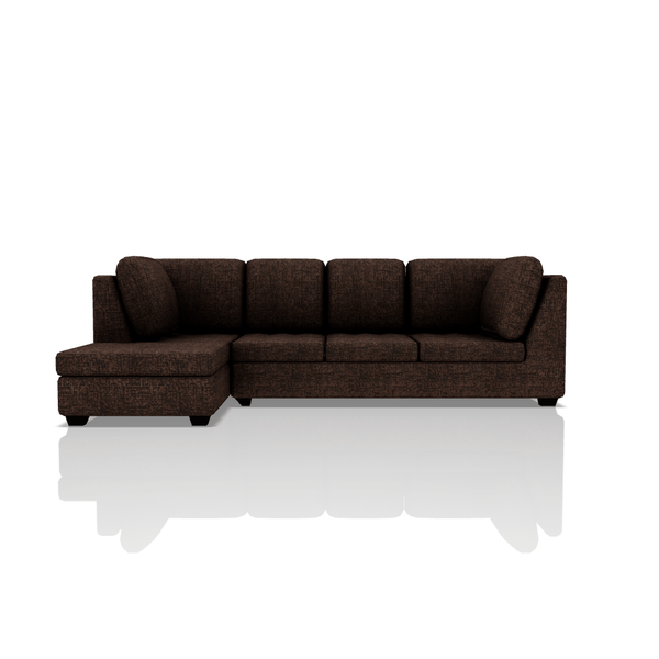 SOFA TADEO TELA NEW BELLA SECCIONAL CHOCOLATE