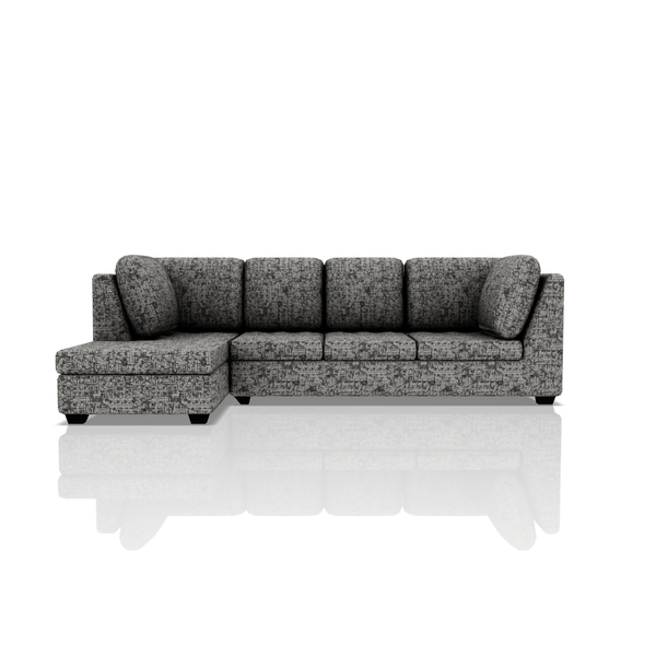 SOFA TADEO TELA NEW BELLA SECCIONAL NEGRO
