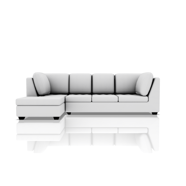 SOFA TADEO ULTRA CUERO SECCIONAL BLANCO 01