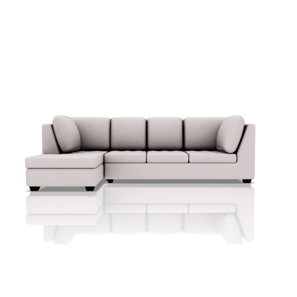SOFA TADEO ULTRA CUERO SECCIONAL HUESO 68