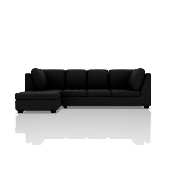SOFA TADEO ULTRA CUERO SECCIONAL NEGRO 02