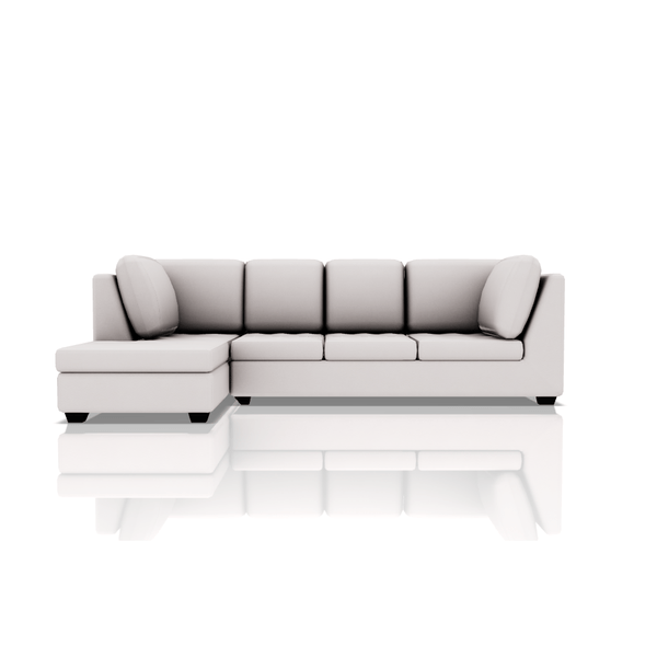 SOFA TADEO ULTRA CUERO SECCIONAL PERLA 58