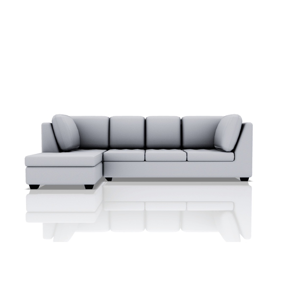 SOFA TADEO ULTRA CUERO SECCIONAL SILVER 32