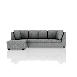 SOFA TADEO TELA LIFE SECCIONAL GRIS OSCURO 52