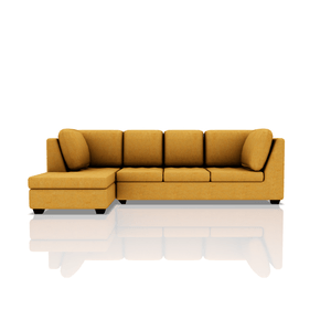 SOFA TADEO TELA MICROFIBRA ITALY SECCIONAL AMARILLO