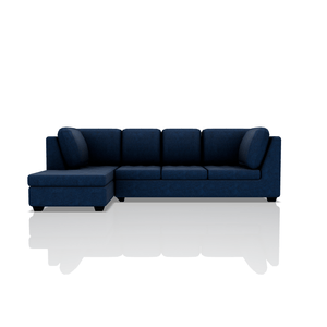 SOFA TADEO TELA MICROFIBRA ITALY SECCIONAL VERDE AZULADO