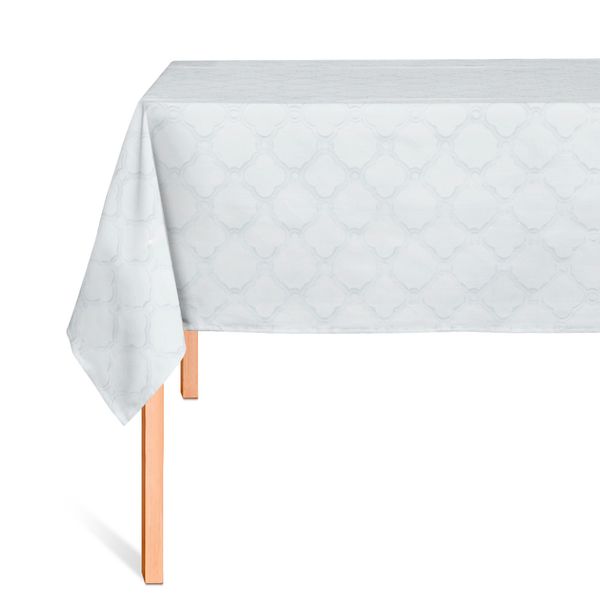 CUBREMESA TRANSP PVC MALENA BLANCO