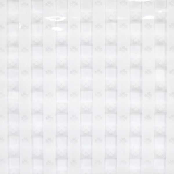 CUBREMESA TRANSP PVC MARA BLANCO