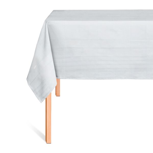 CUBREMESA TRANSP PVC KATE BLANCO