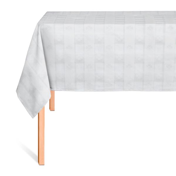 CUBREMESA TRANSP PVC MARA BLANCO