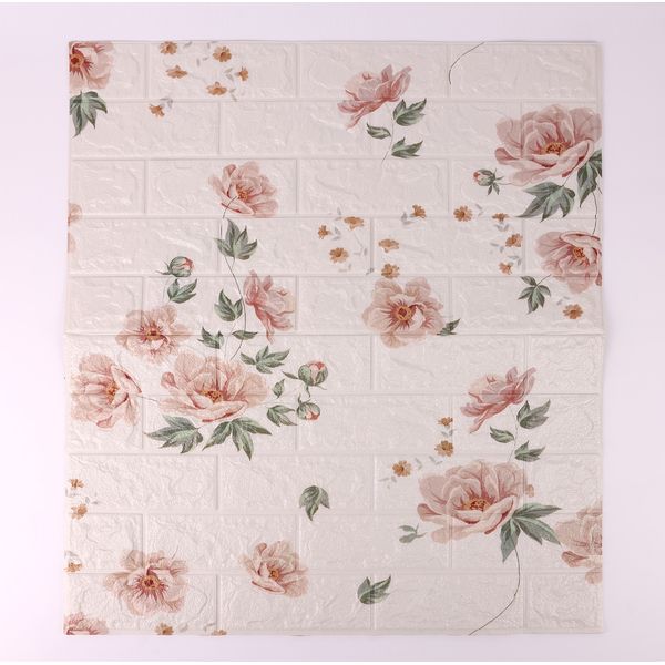 PAPEL TAPIZ 3D GARDENIA 77X70X0.5 CM ROSA
