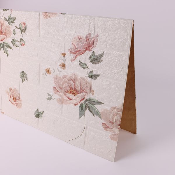 PAPEL TAPIZ 3D GARDENIA 77X70X0.5 CM ROSA