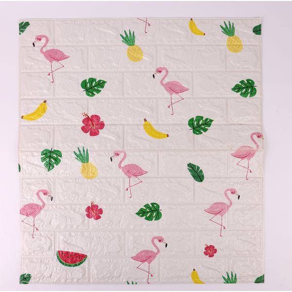 PAPEL TAPIZ 3D TROPICAL 77X70X0.5 CM MULTICOLOR