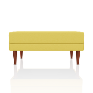 BANQUETA BERENICE TELA VELVET STAR AMARILLO