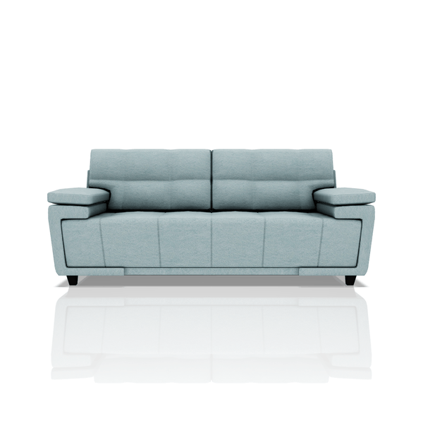 SOFA ANTONIO TELA VELVET STAR 3C CELESTE AGUA
