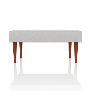 BANQUETA DIANA TELA VELVET STAR GRIS CLARO