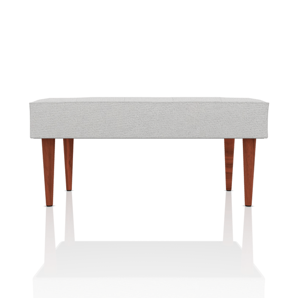 BANQUETA DIANA TELA VELVET STAR GRIS CLARO