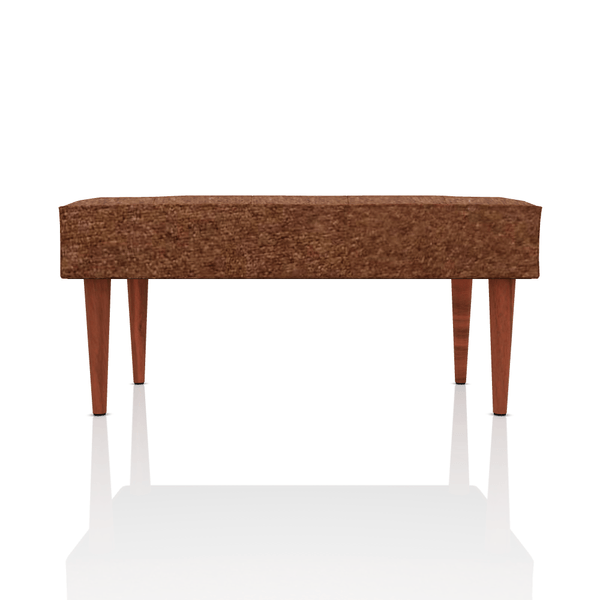 BANQUETA DIANA TELA VELVET STAR MARRON CLARO