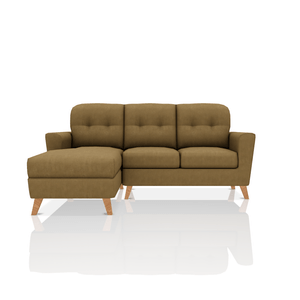 SOFA DONNA TELA VELVET STAR SECCIONAL ORO