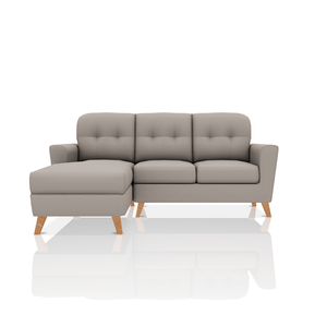 SOFA DONNA TELA VELVET STAR SECCIONAL TOPO