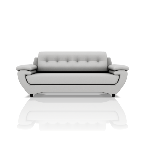 SOFA EMILIO TELA VELVET STAR 3C GRIS CLARO