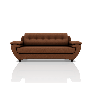 SOFA EMILIO TELA VELVET STAR 3C MARRON CLARO
