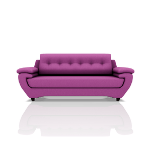 SOFA EMILIO TELA VELVET STAR 3C MORADO