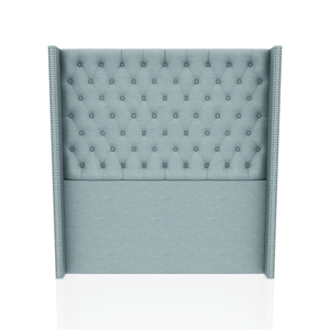 CABECERA PRINCE C.T TELA VELVET STAR 2.00 PLZ CELESTE AGUA