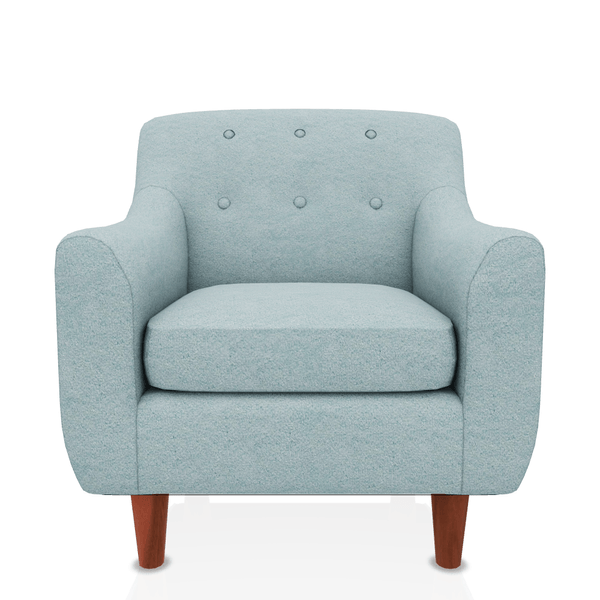 BUTACA ISMAEL TELA VELVET STAR CELESTE AGUA